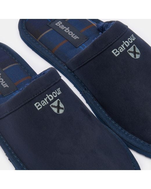 Barbour Blue Everitt Mule Slippers for men