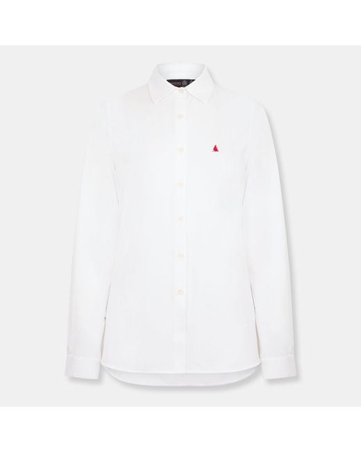 Musto White Effortless Ls Shirt Fw