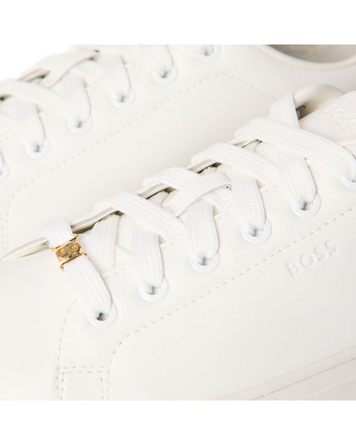 Boss White Kieran Tenn Altbb 10228535 01 Low-Top Trainers