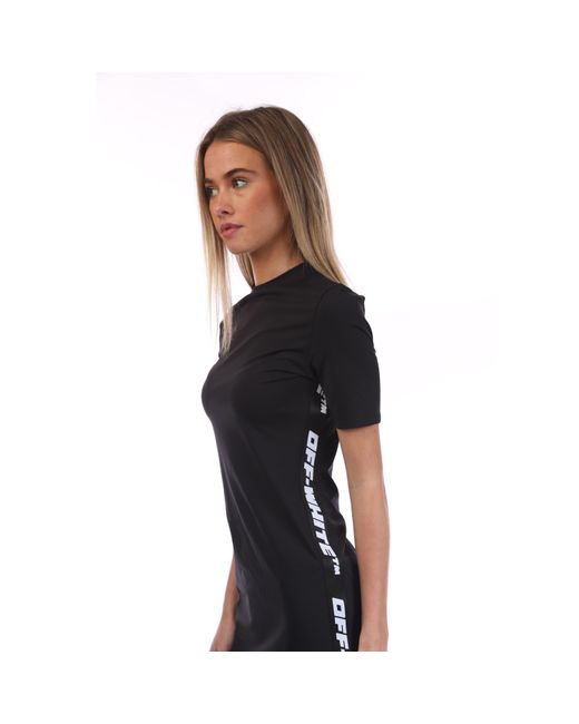 Off-White c/o Virgil Abloh Black Athletic Logo Band Dress