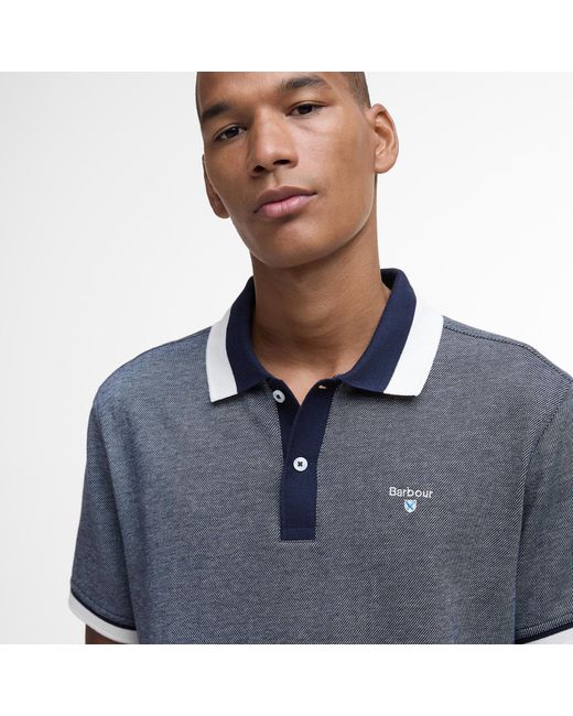Barbour Gray Helwith Polo Shirt for men