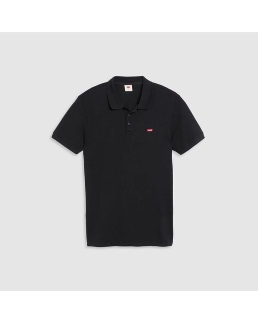 Levi's Black Housemark Polo Shirt for men