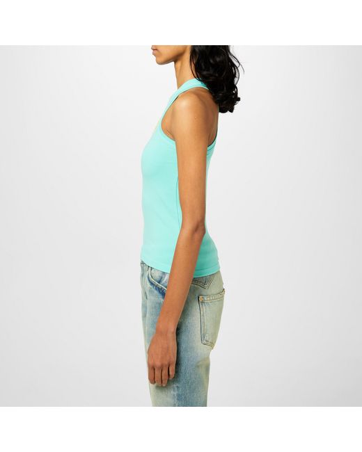 Balmain Blue Retro Pb Tank Top