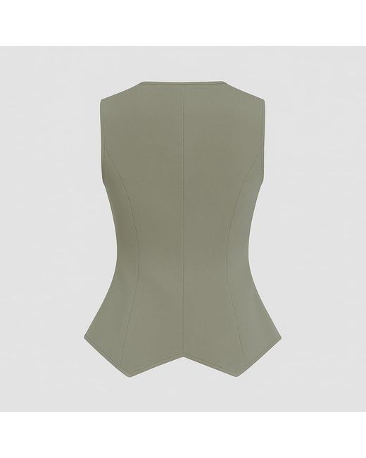 I Saw It First Green Button Waistcoat