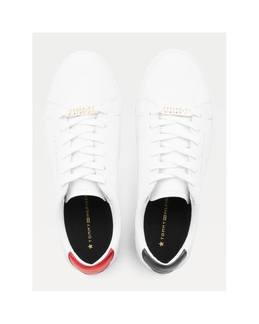 Tommy Hilfiger White Essential Trainers