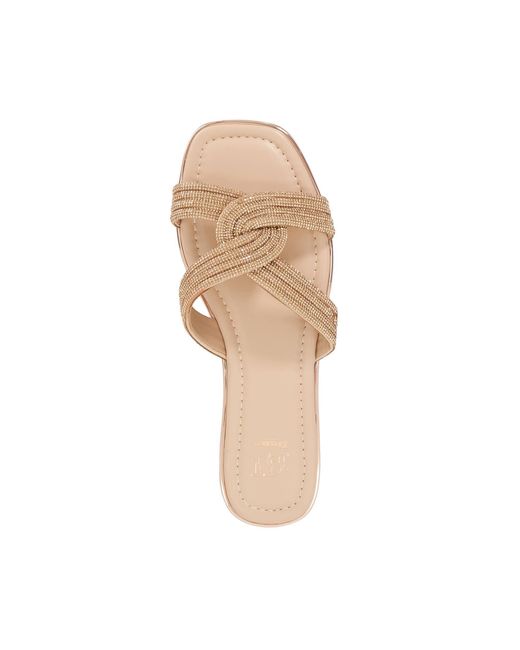 Dune Natural Lavenham Flat Sandals