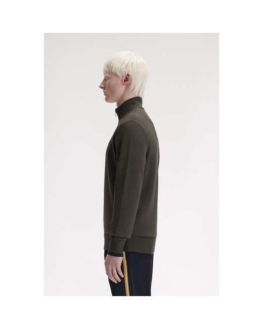 Fred Perry Black Fredperry Half Zip Top for men