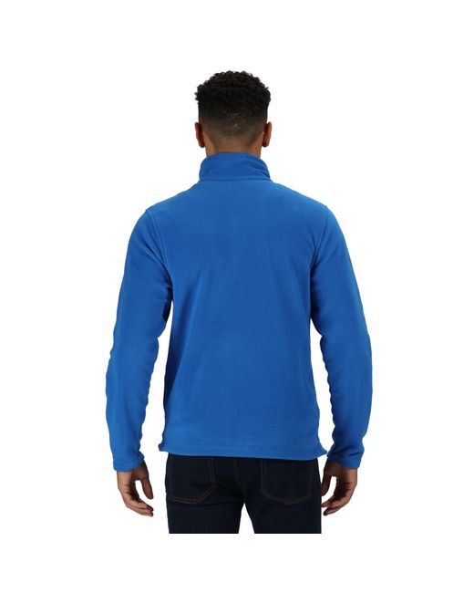 Regatta Blue Micro Full-Zip Fleece for men