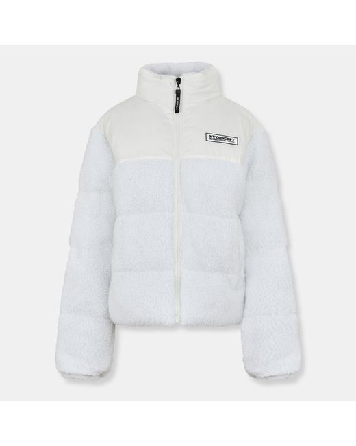 NY Concept White Adults Chase Sherpa Puffer Jacket