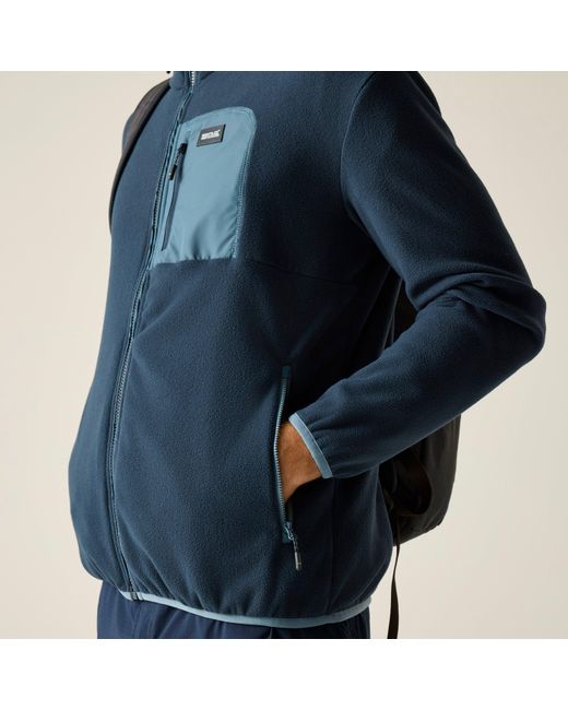 Regatta Blue Frankie Full Zip Fleece for men