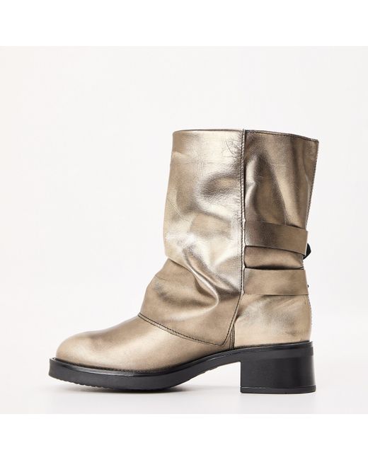 Steve Madden Brown Bonfire Ankle Heeled Boots