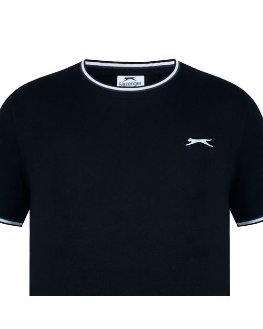 Slazenger 1881 Black Tipped T-Shirt for men