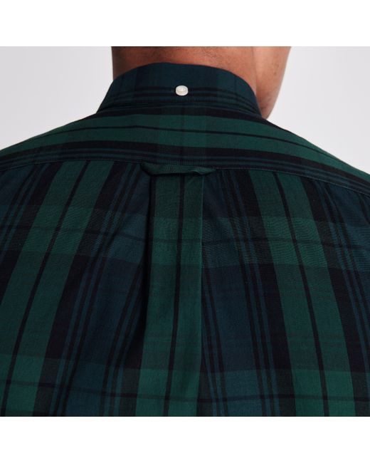 Farah Green Brewer Checked Shirt for men