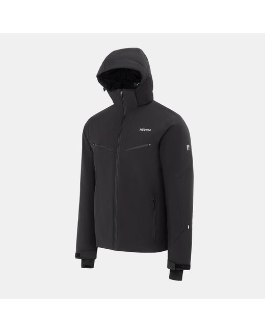 Nevica Black Vail Waterproof Windproof Synthetic Insulated Detachable Hood Ski Jacket for men