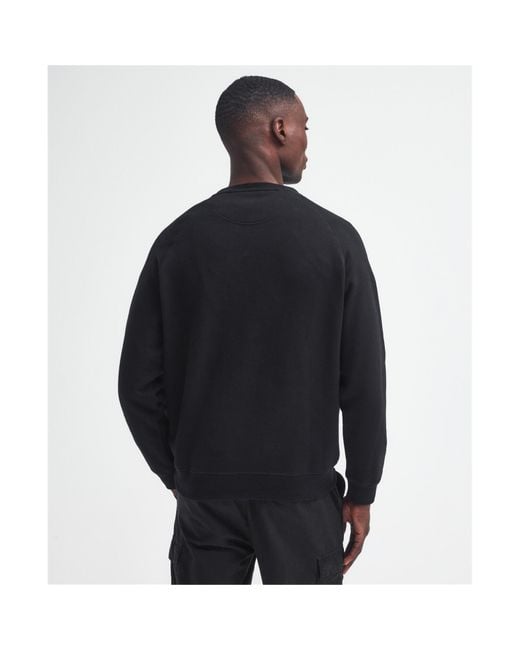 Barbour Blue Essential Sweatshirt for men