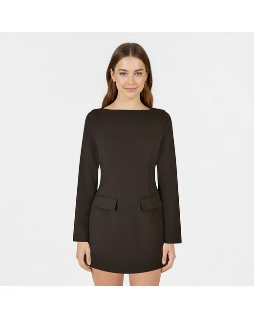 Jack Wills Black Boat Neck Mini Dress