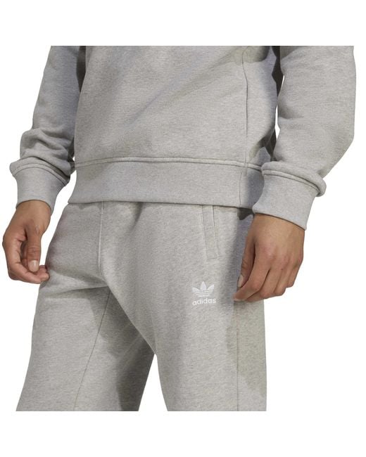 Adidas Originals Gray Adidas Trefoil Ess F for men