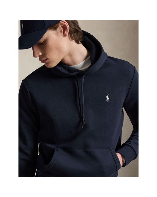 Polo Ralph Lauren Blue Embroidered Pony Hoodie for men