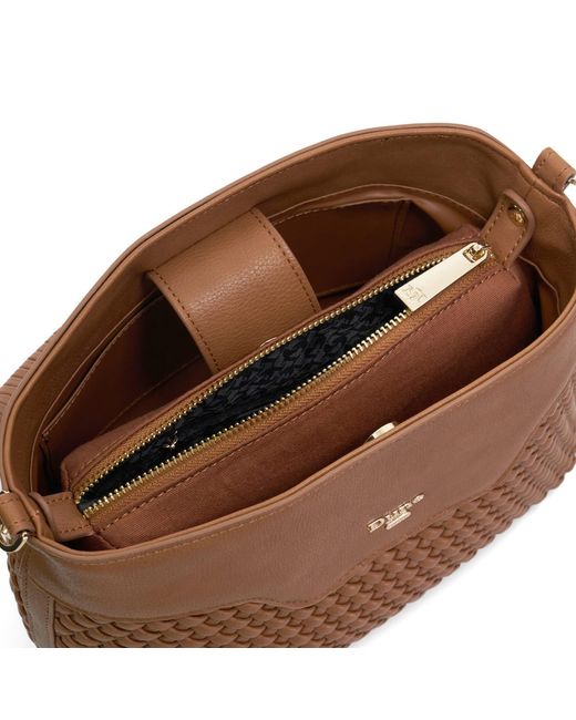 Dune Brown Dinidelphie Top Handle Bag