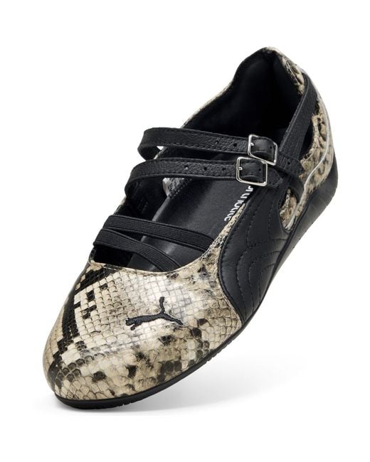 PUMA Black Speedcat Ballet Snake Ballet Pumps