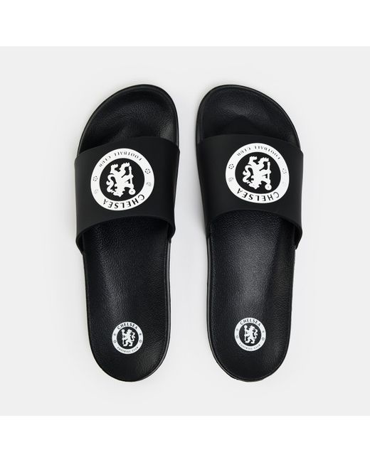 Team Black Adults Pool Sliders