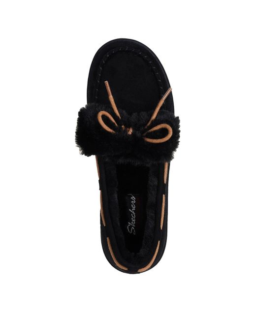 Skechers Black Cozy Campf Full Fit Slipper