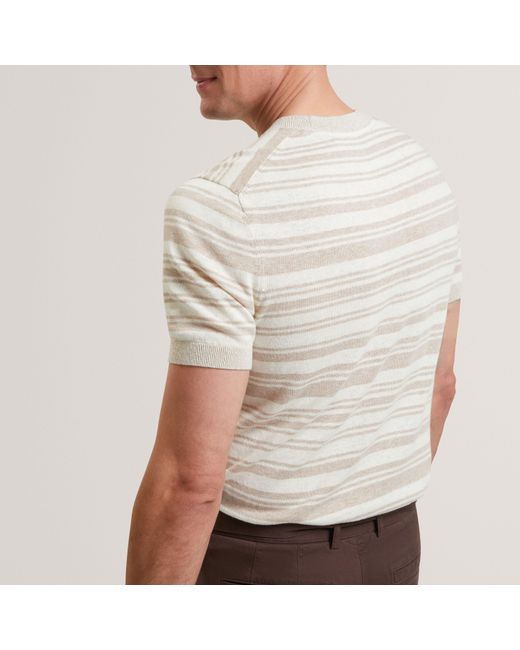 Ted Baker Natural Knitted Top for men