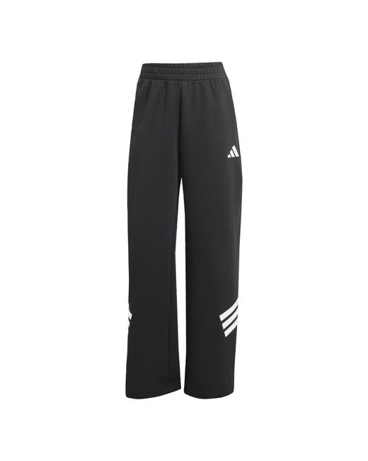 Adidas Black Open Hem Fleece Joggers