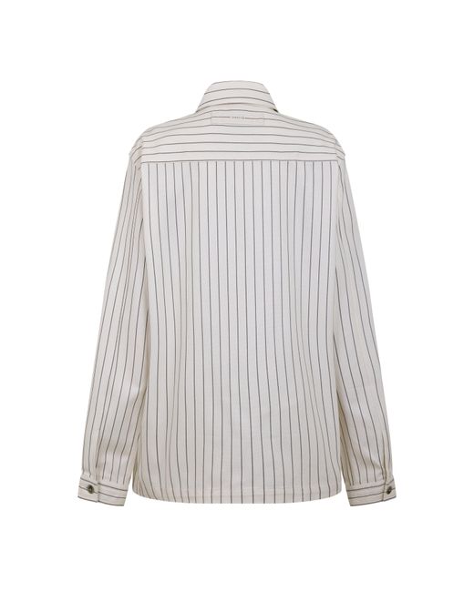 HUGO White Long Sleeve Patterned Shirt for men
