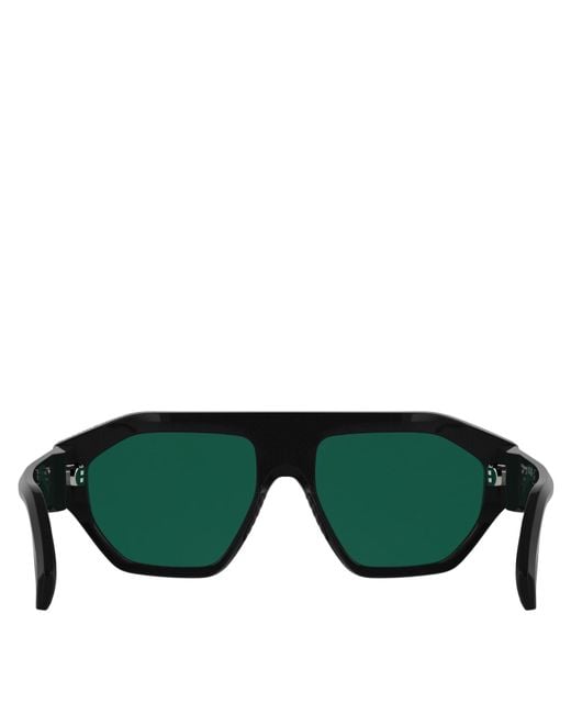 Canada Goose Green Tekapo Aviator Sunglasses for men