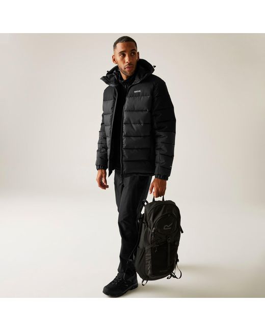 Regatta Black Aldthorn Water-Resistant Quilted Jacket for men