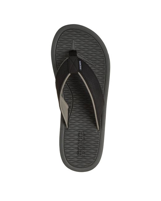 Skechers Gray Flat Sandals for men
