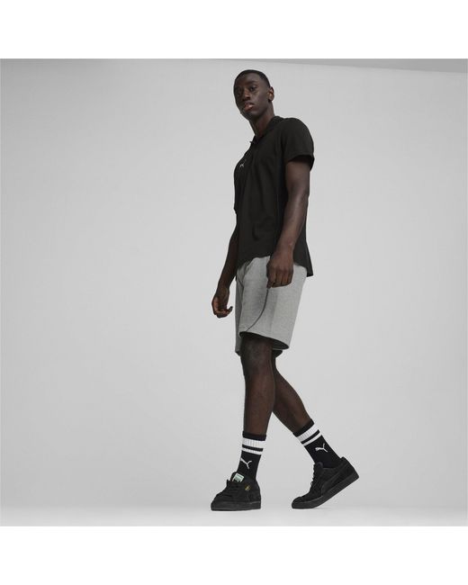 PUMA Black Teamfinal Casuals Polo for men
