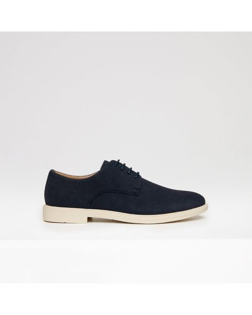 Threadbare Blue Faux Suede Desert Boots for men