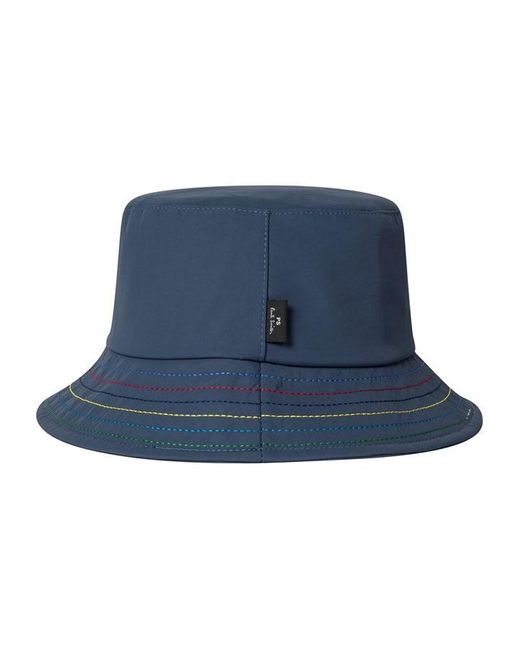 PS by Paul Smith Blue Ps Stitch Bucket Hat Sn42 for men