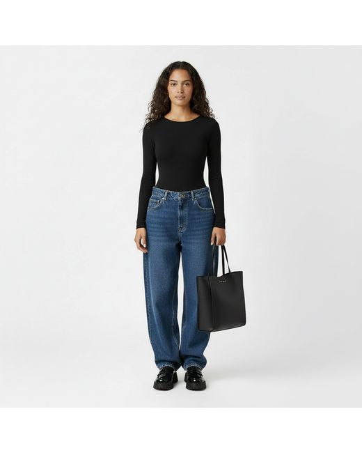 Jack Wills Black Classic Shoulder Tote Bag