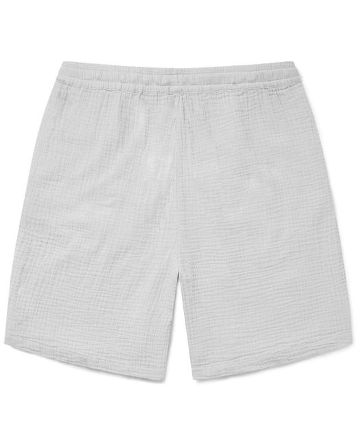 Albam Gray Crinkle Shorts for men