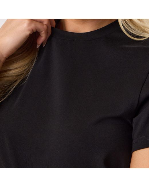 Gym King Black Victory Jersey Cap Sleeve Tee