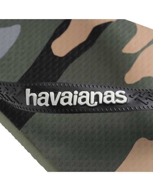 Havaianas Black Camu Flip Flops for men