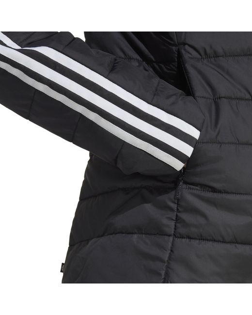 Adidas Originals Black Hooded Recycled Short Puffer Jacket