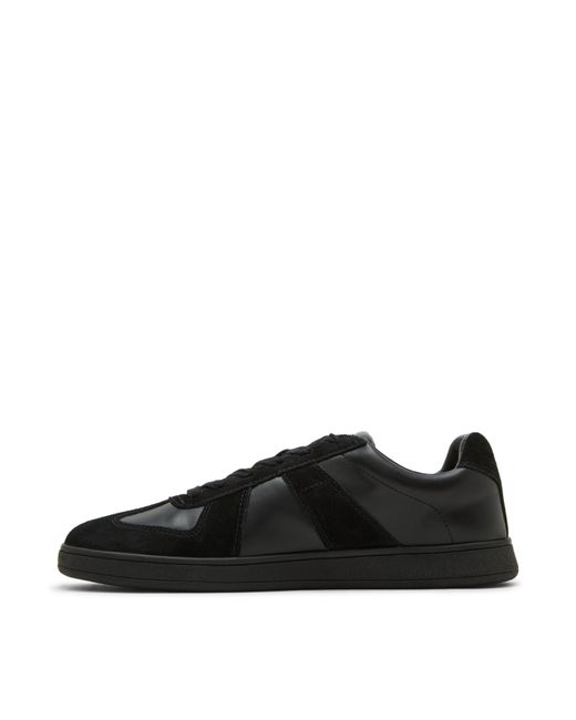 Steve Madden Black Waltor Court Low-Top Trainers for men