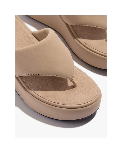 Fitflop White Platforms Wedge Sandals