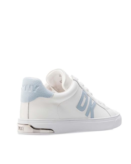 DKNY White Abeni Lace Up Trainers Size 3.5