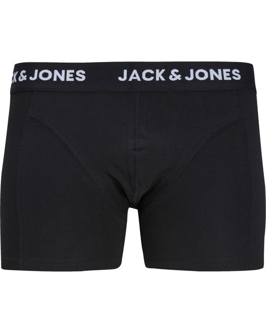 Jack & Jones Black Anthony 3-pack Boxer Trunk for men