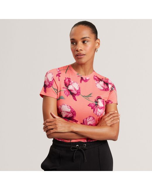 Ted Baker Pink All Over Print Tee