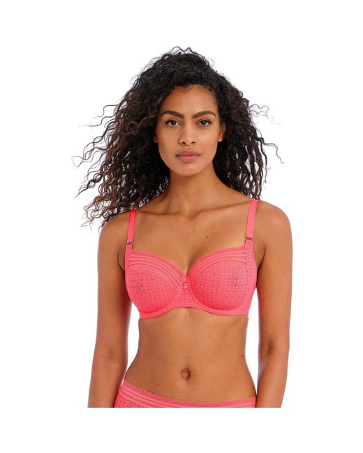 Freya Pink Viva Lace Underwired Side Support Bra