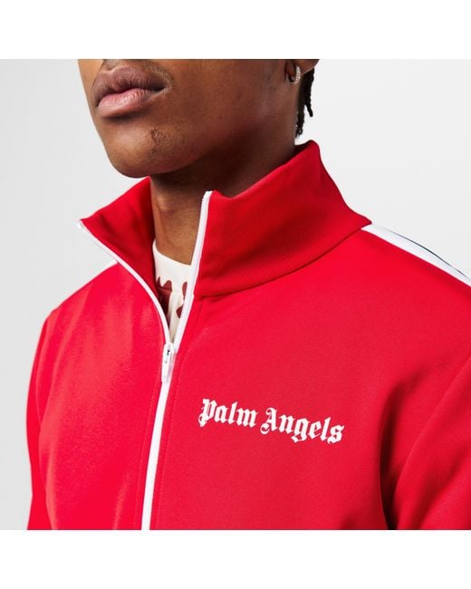 Palm Angels Red Classic Track Jacket for men