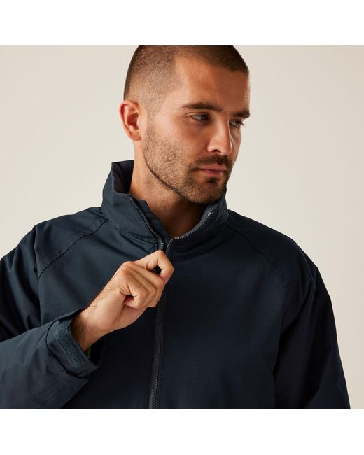 Regatta Blue Hudson Fleece Lined Waterproof Insulated Jac for men