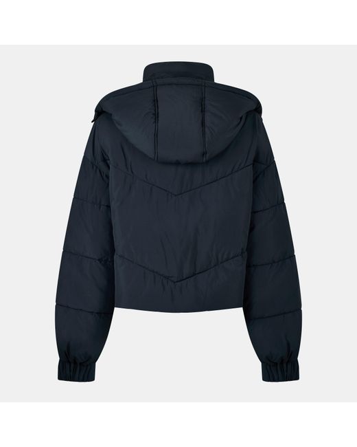 Jack Wills Black Ritcher Padded Waterproof Hooded Cropped Long Sleeve Short Puffer Jacket