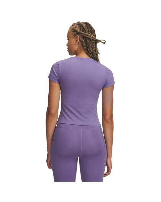 Under Armour Purple Motion Short Sleeve Performance Gym Top